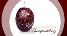The Plumpudding listing graphic: a plum beside the word Plumpudding